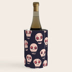 Skulls funny spooky pattern, halloween Wine Chiller Gallery Image 3