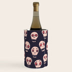 Skulls funny spooky pattern, halloween Wine Chiller Gallery Image 1