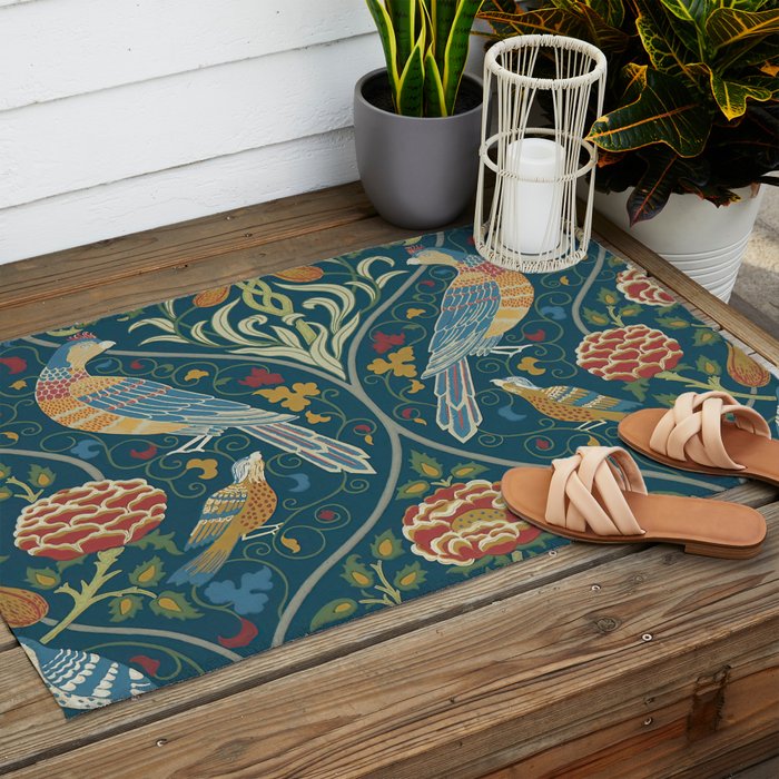 William Morris Outdoor Rug Gallery Image 2