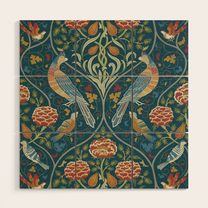 William Morris Wood Wall Art Gallery Image 1