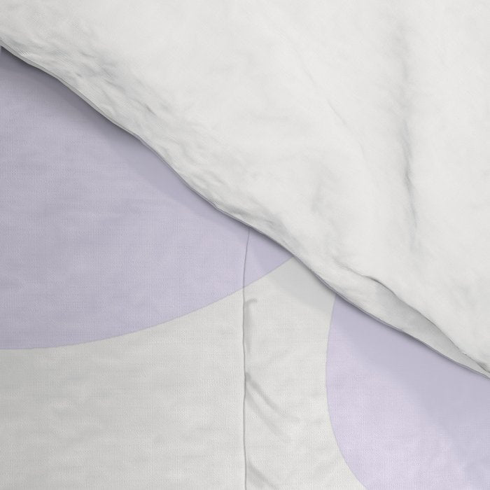 retro flowers / lilac Comforter Gallery Image 4