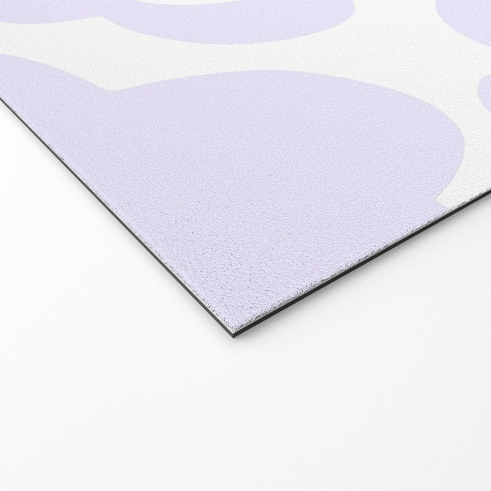 retro flowers / lilac Welcome Mat Gallery Image 2