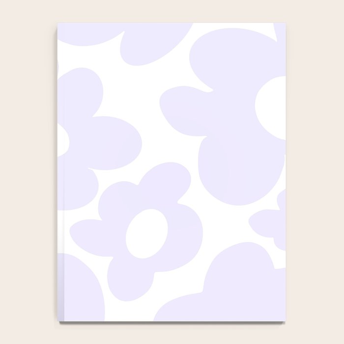 retro flowers / lilac Notebook Gallery Image 4