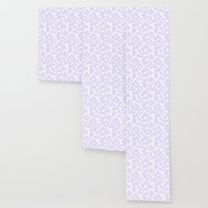 retro flowers / lilac Wallpaper Gallery Image 3