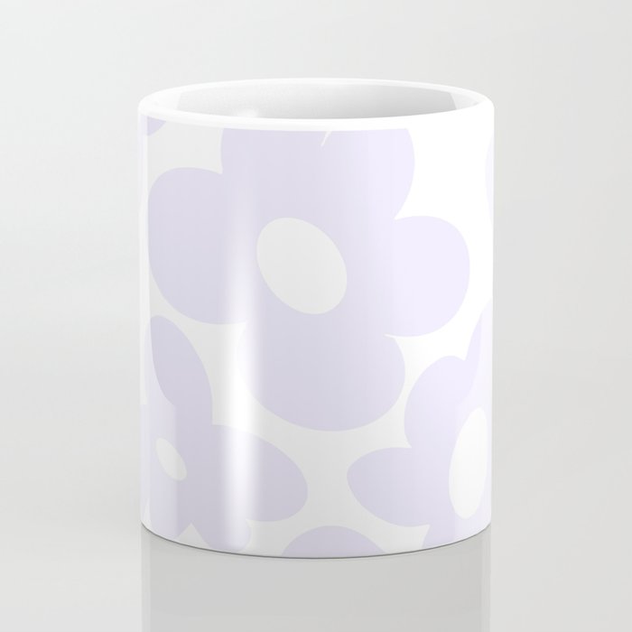 retro flowers / lilac Coffee Mug Gallery Image 4