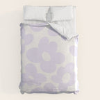 retro flowers / lilac Duvet Cover Gallery Image 6