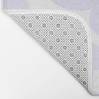 retro flowers / lilac Bath Mat Gallery Image 2