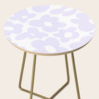 retro flowers / lilac Side Table Gallery Image 2