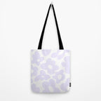 retro flowers / lilac Tote Bag Gallery Image 2