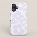 retro flowers / lilac iPhone Case Gallery Image 1