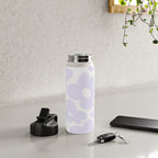 retro flowers / lilac Water Bottle Gallery Image 4
