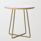 retro flowers / lilac Side Table Gallery Image 1
