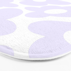retro flowers / lilac Bath Mat Gallery Image 3