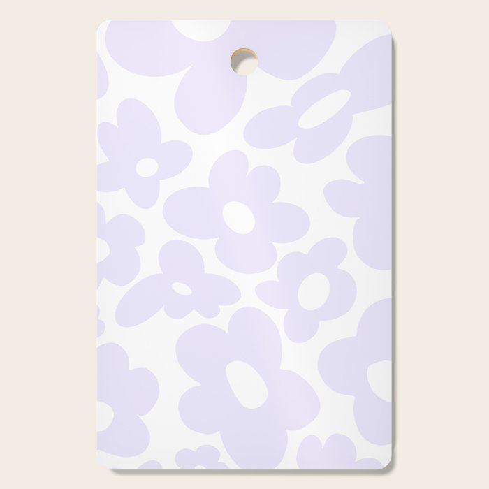 retro flowers / lilac Cutting Board Gallery Image 1