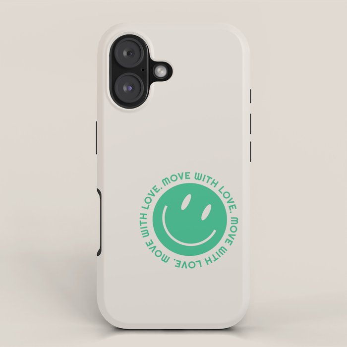 Move With Love Green Phone Case iPhone Case Gallery Image 1