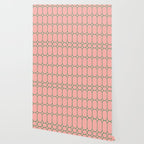 Mod Pods Retro Minimalist Geometric Pattern in Pink and Bright Green Wallpaper Gallery Image 2