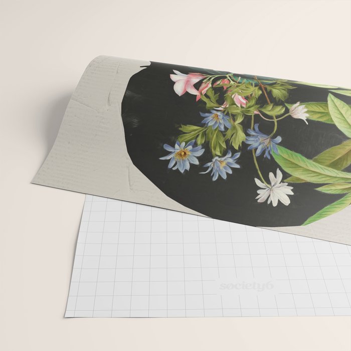 Floral Portrait 16 Wrapping Paper Gallery Image 2