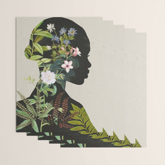 Floral Portrait 16 Wrapping Paper Gallery Image 3
