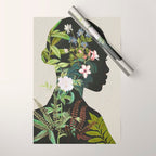 Floral Portrait 16 Wrapping Paper Gallery Image 1