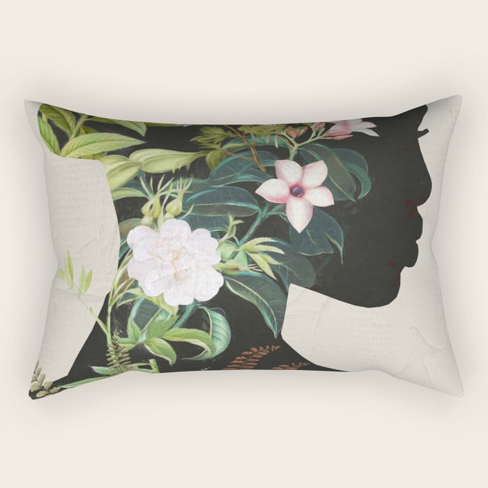 Floral Portrait 16 Rectangular Pillow Gallery Image 2