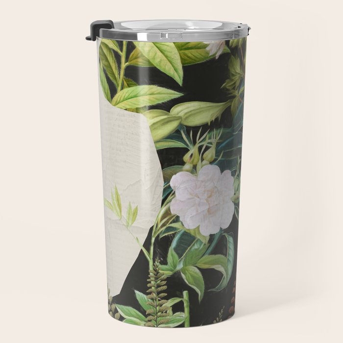 Floral Portrait 16 Travel Mug Gallery Image 3