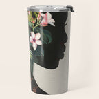Floral Portrait 16 Travel Mug Gallery Image 2