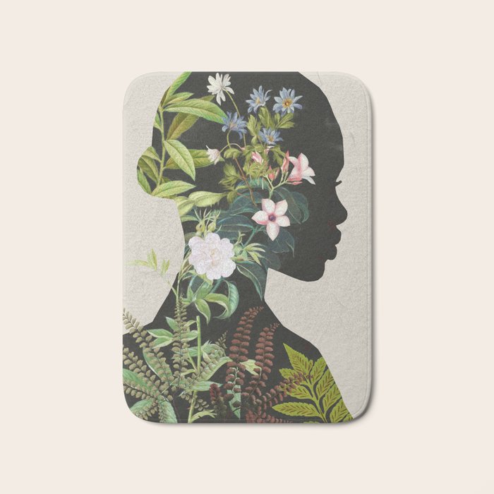Floral Portrait 16 Bath Mat Gallery Image 1