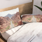 Roads Of Nevada Desert Picture | Valley Of Fire State Park Art Print | USA Travel Photography Pillow Sham Gallery Image 2