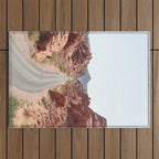 Roads Of Nevada Desert Picture | Valley Of Fire State Park Art Print | USA Travel Photography Outdoor Rug Gallery Image 1