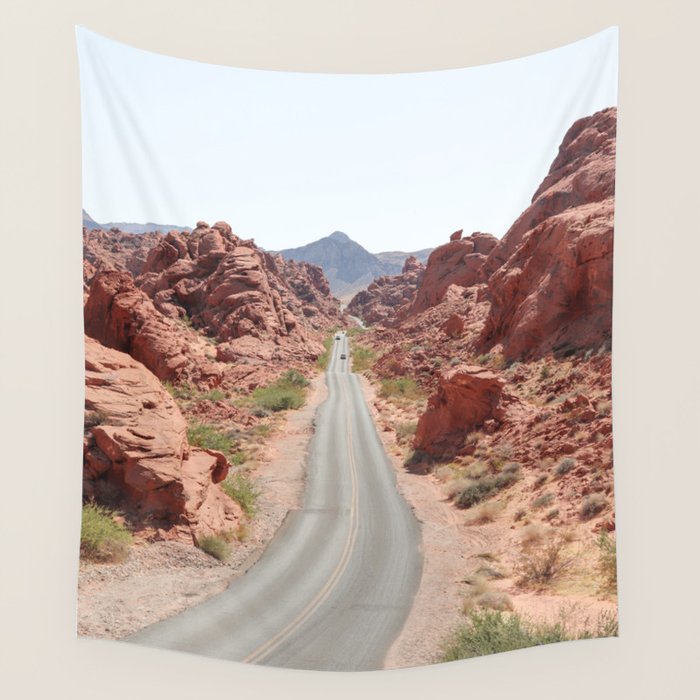 Roads Of Nevada Desert Picture | Valley Of Fire State Park Art Print | USA Travel Photography Wall Tapestry Gallery Image 4