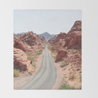 Roads Of Nevada Desert Picture | Valley Of Fire State Park Art Print | USA Travel Photography Throw Blanket Gallery Image 2