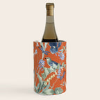 Exotic Wildlife Floral Garden on Orange Wine Chiller Gallery Image 2