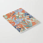 Exotic Wildlife Floral Garden on Orange Notebook Gallery Image 2