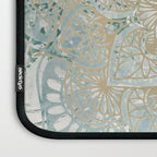 Yoga, Mandala, Teal and Gold, Wall Art Boho Laptop Sleeve Gallery Image 3