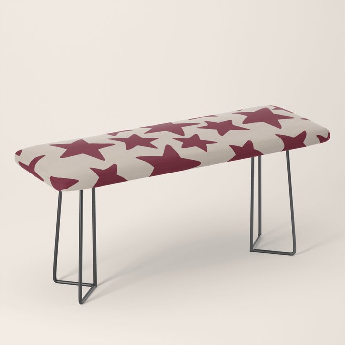Wine Wonky Stars Bench Gallery Image 1