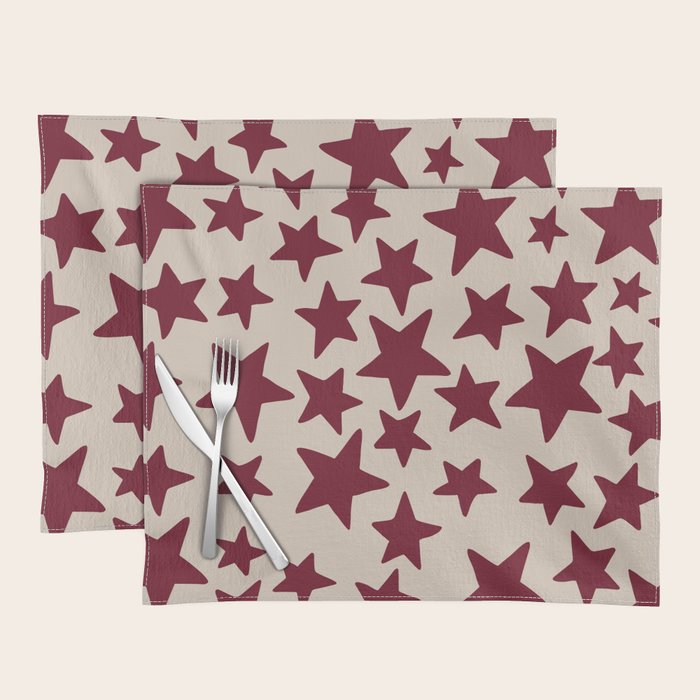 Wine Wonky Stars Placemat Gallery Image 1
