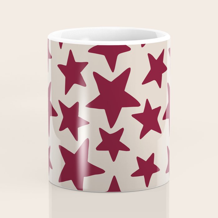 Wine Wonky Stars Coffee Mug Gallery Image 4