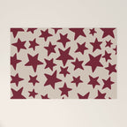 Wine Wonky Stars Welcome Mat Gallery Image 1
