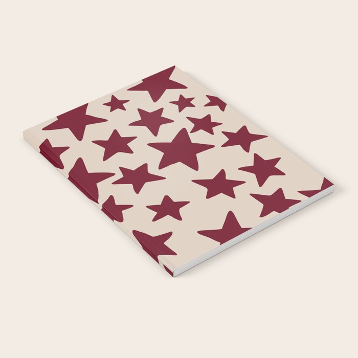 Wine Wonky Stars Notebook Gallery Image 2