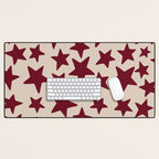 Wine Wonky Stars Desk Mat Gallery Image 1
