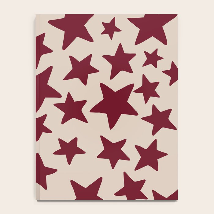 Wine Wonky Stars Notebook Gallery Image 4