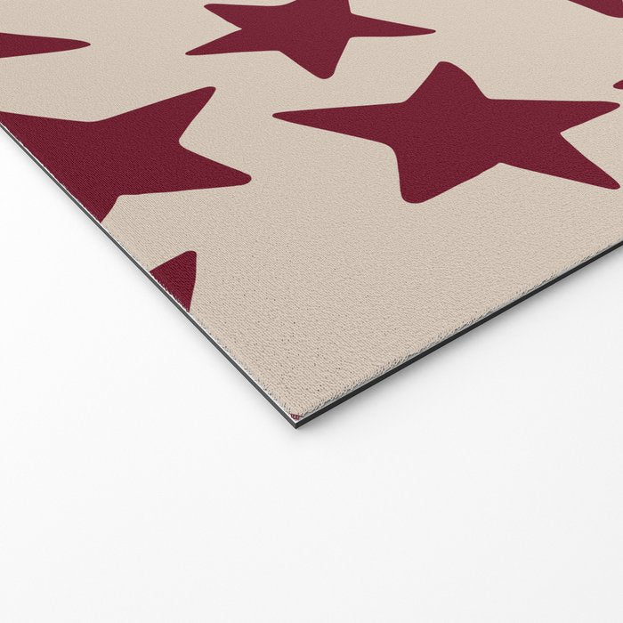 Wine Wonky Stars Welcome Mat Gallery Image 2