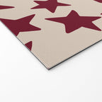 Wine Wonky Stars Welcome Mat Gallery Image 2