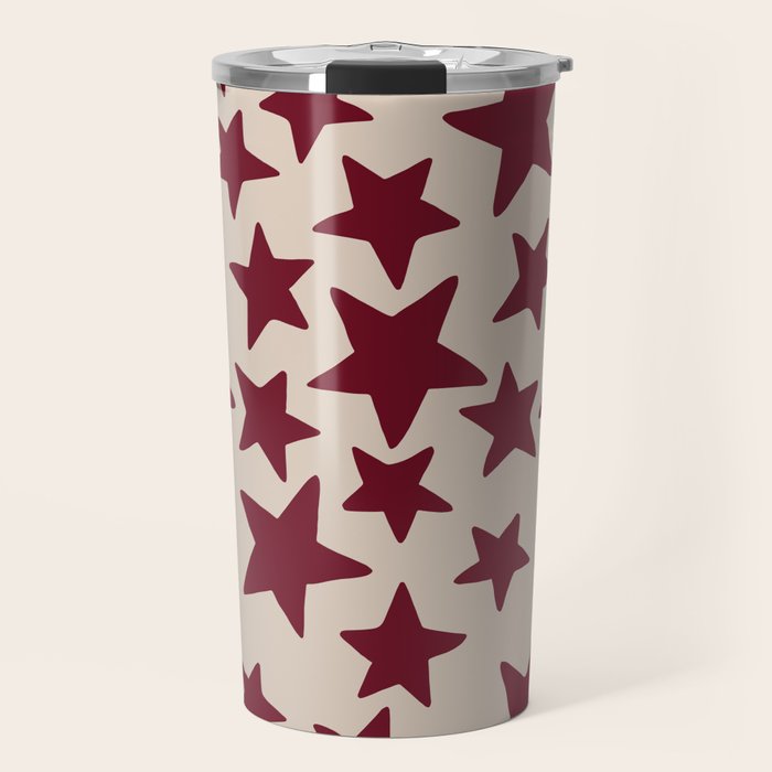 Wine Wonky Stars Travel Mug Gallery Image 1