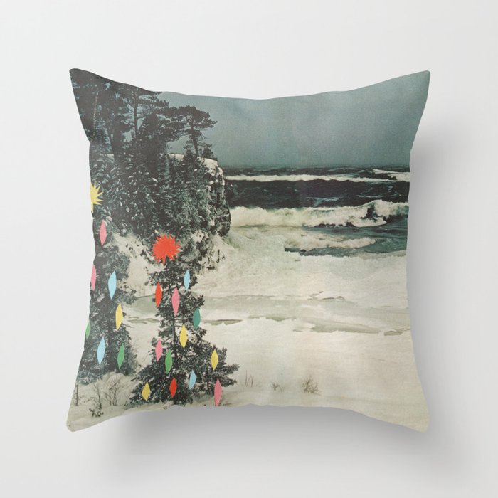 Christmas Beach Throw Pillow Gallery Image 6