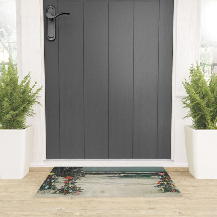 Christmas Beach Welcome Mat Gallery Image 3