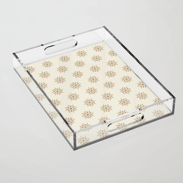 Sunburst Retro - Gold Acrylic Tray Gallery Image 1