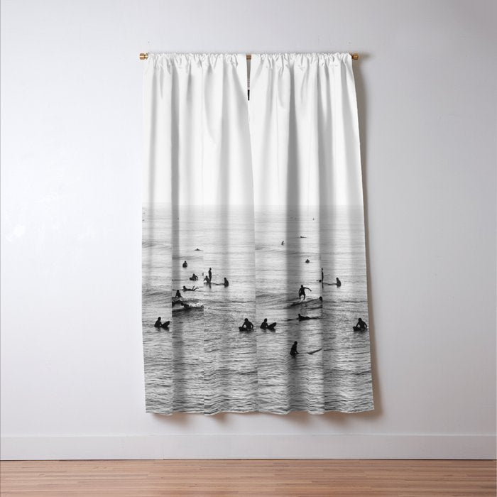 Everyone Is Here - Modern Surf Photograph Window Curtain Gallery Image 3