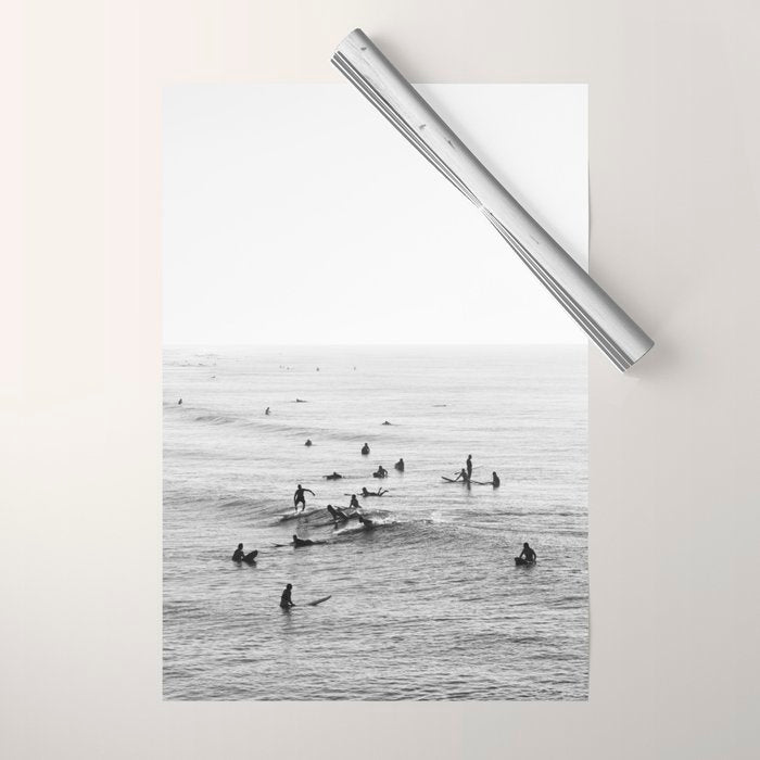 Everyone Is Here - Modern Surf Photograph Wrapping Paper Gallery Image 1