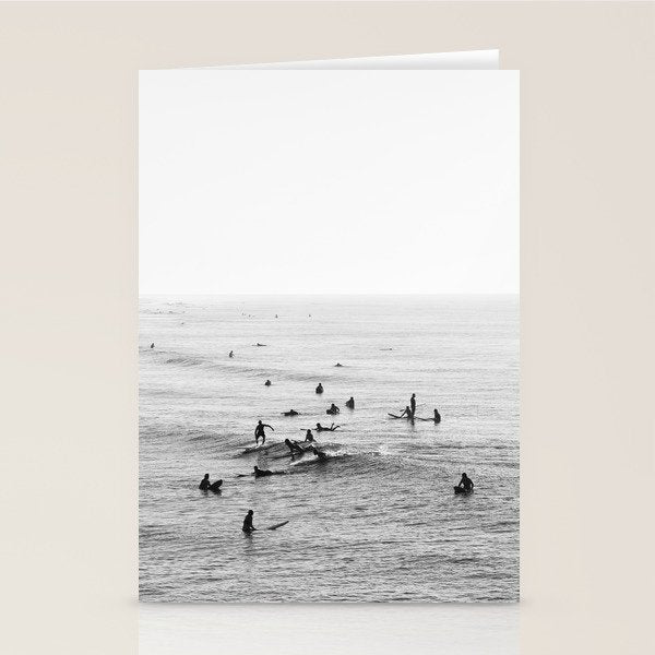 Everyone Is Here - Modern Surf Photograph Stationery Card Gallery Image 1